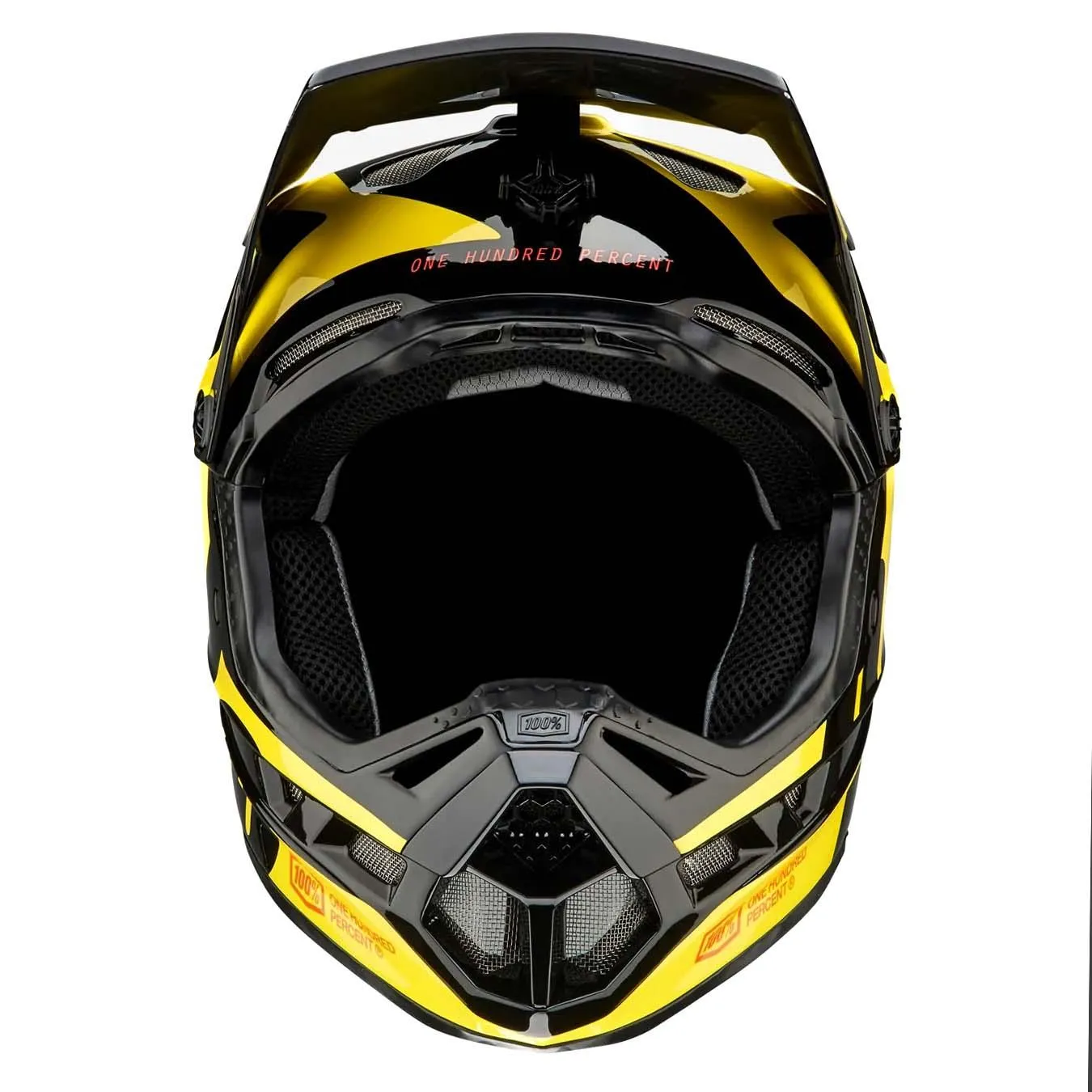 100% Aircraft Composite Race Helmet - Neon Yellow