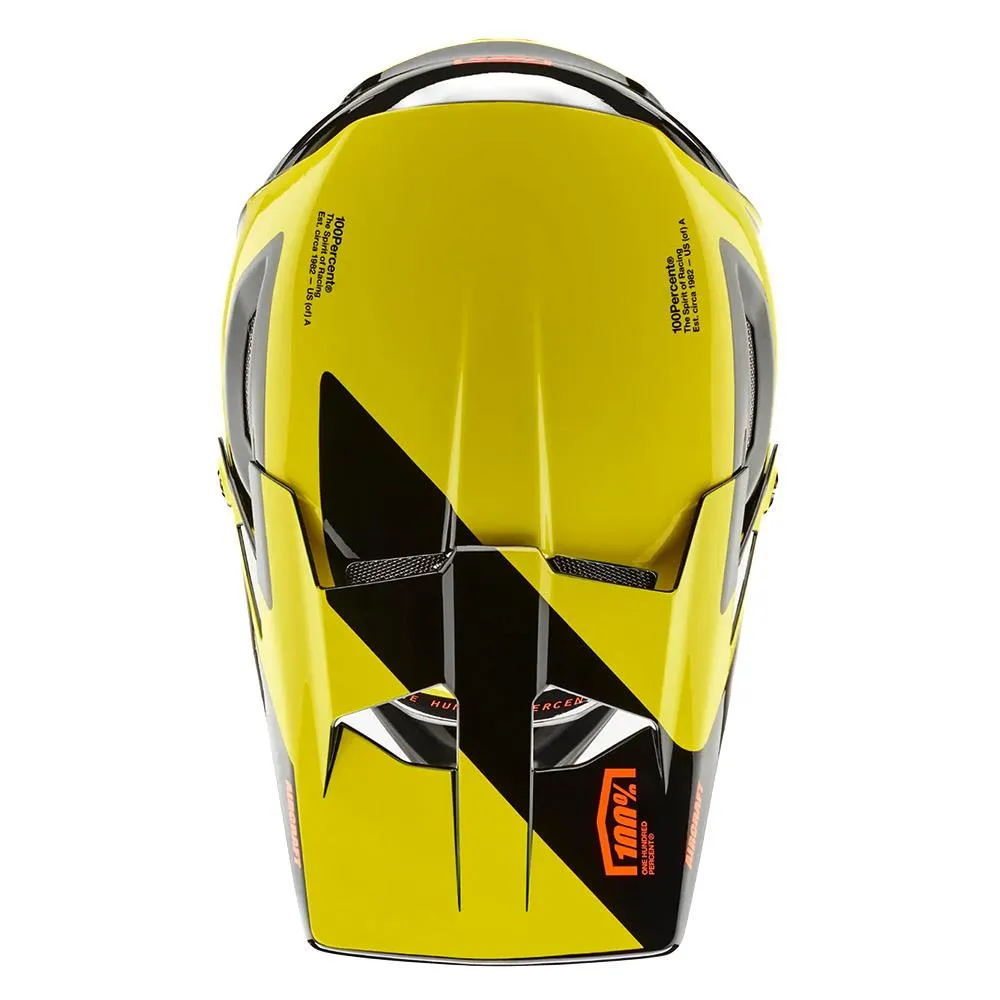 100% Aircraft Composite Race Helmet - Neon Yellow