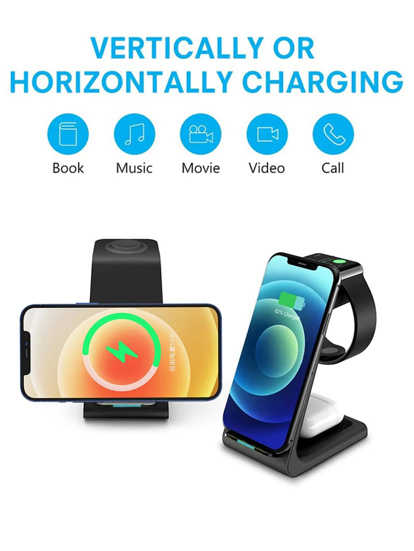 15W 3 In 1 Wireless Charger