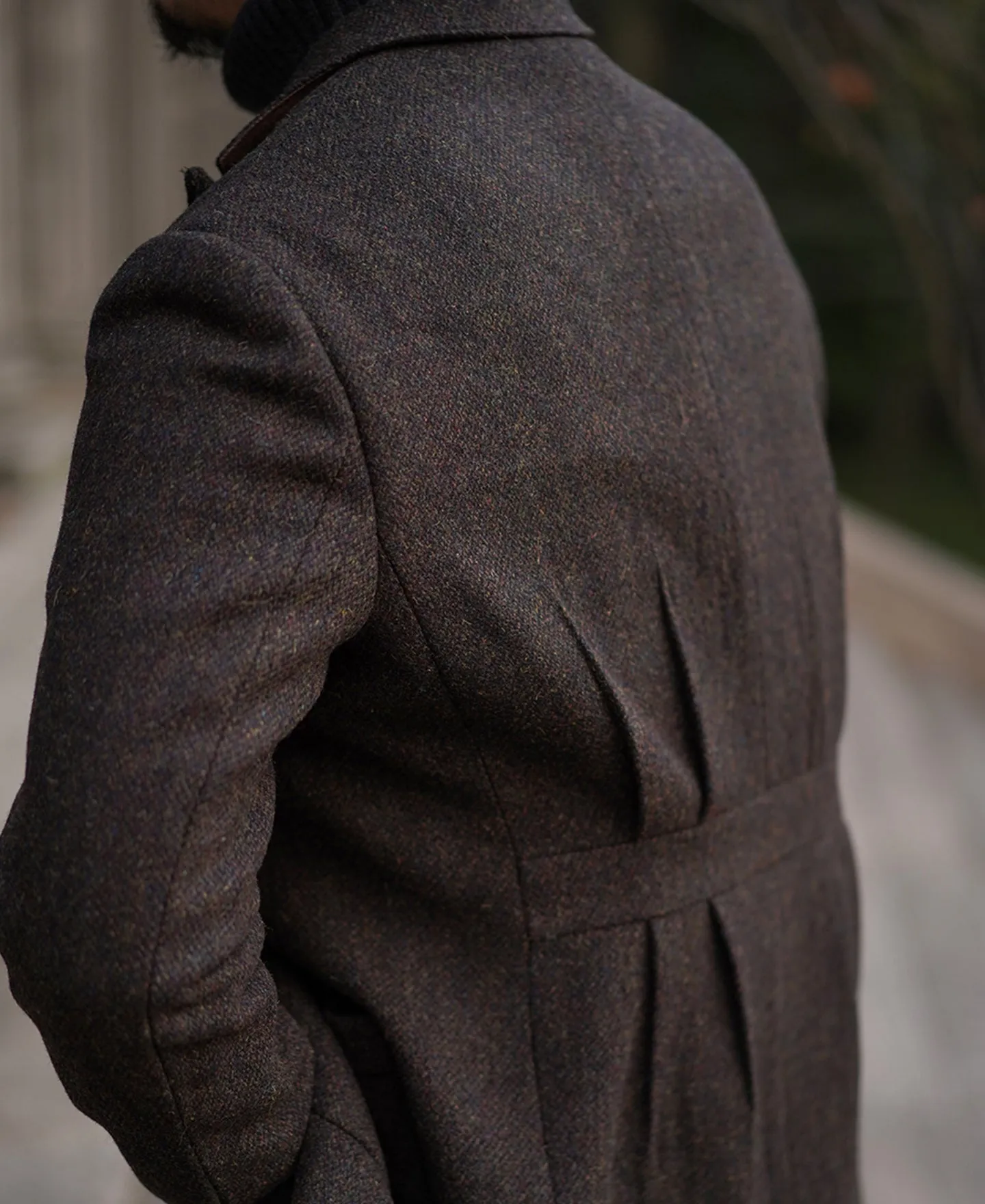 1930s Chocolate Brown Tweed Safari Jacket