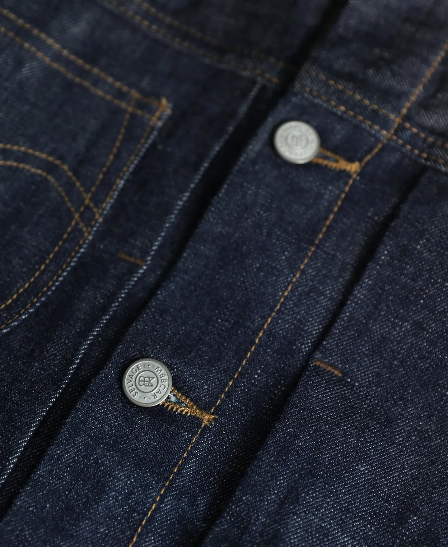 1940s Corduroy Collar Selvedge Denim Jacket