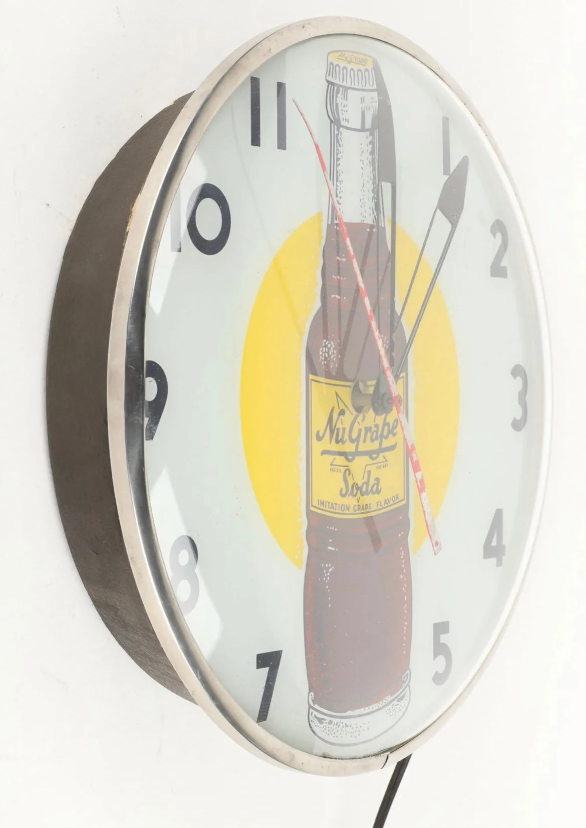 1950s Nugrape Soda Lighted Clock