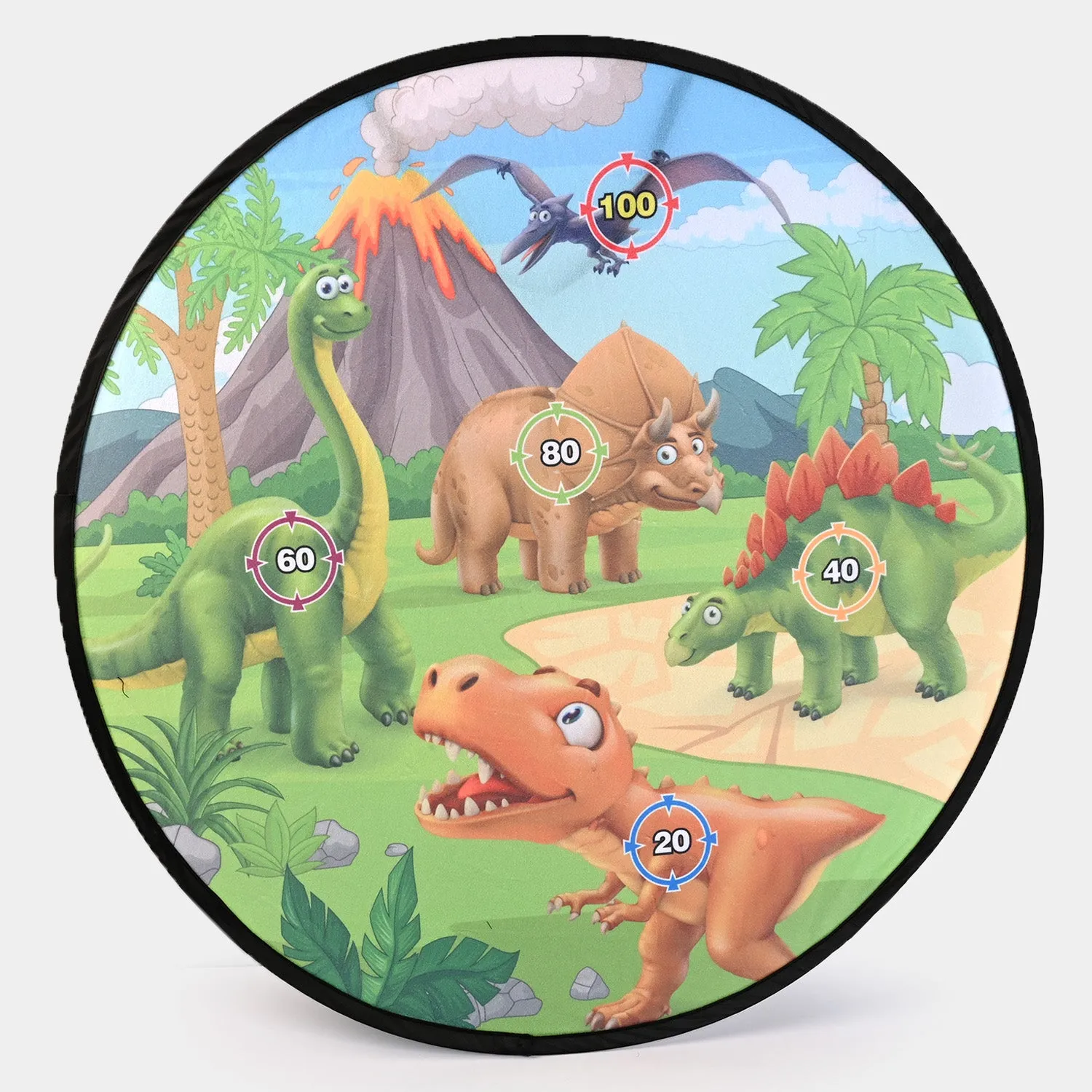 3 in 1 Dinosaur Sticky Dartboard Play Set