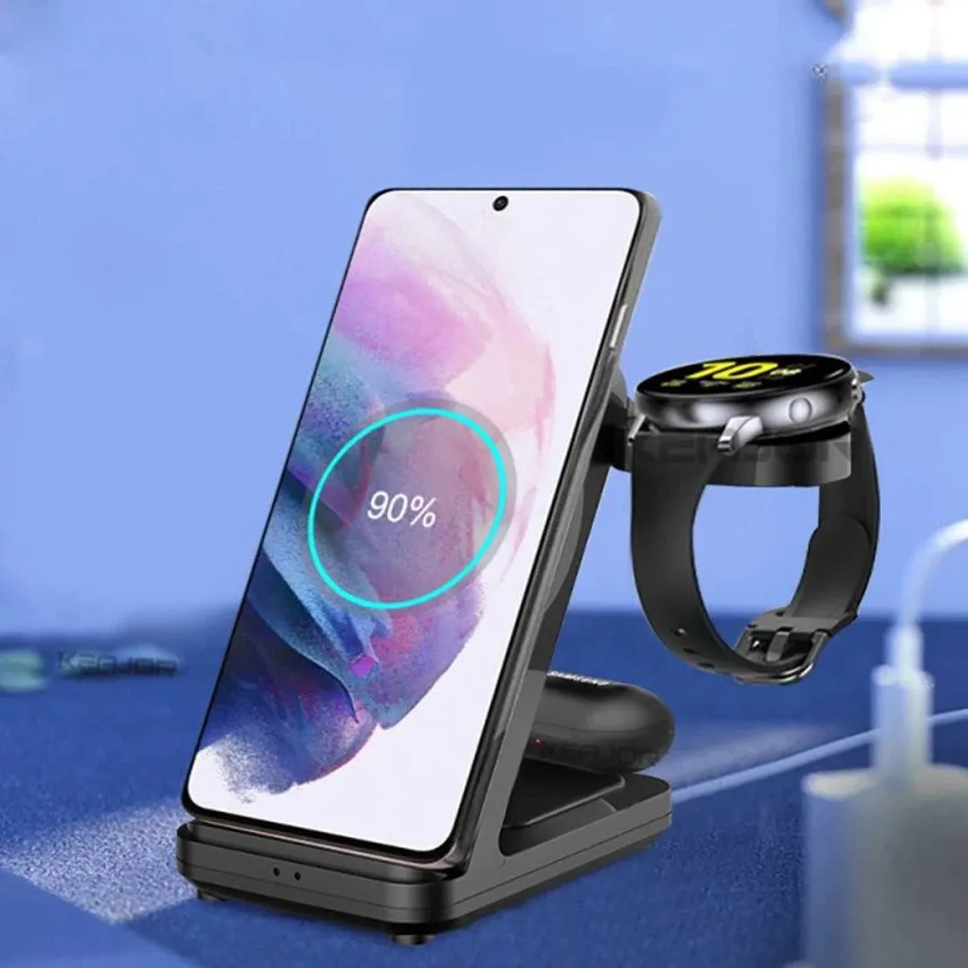 3 in 1  Fast Wireless Charging Station