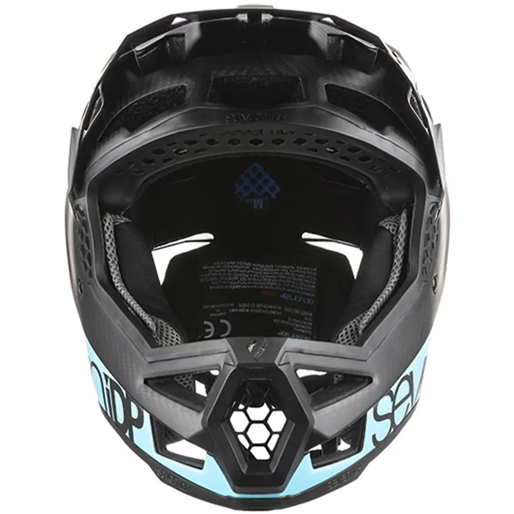 7 iDP Project 23 Carbon Full Face Helmet - Matt Ice Blue-Black