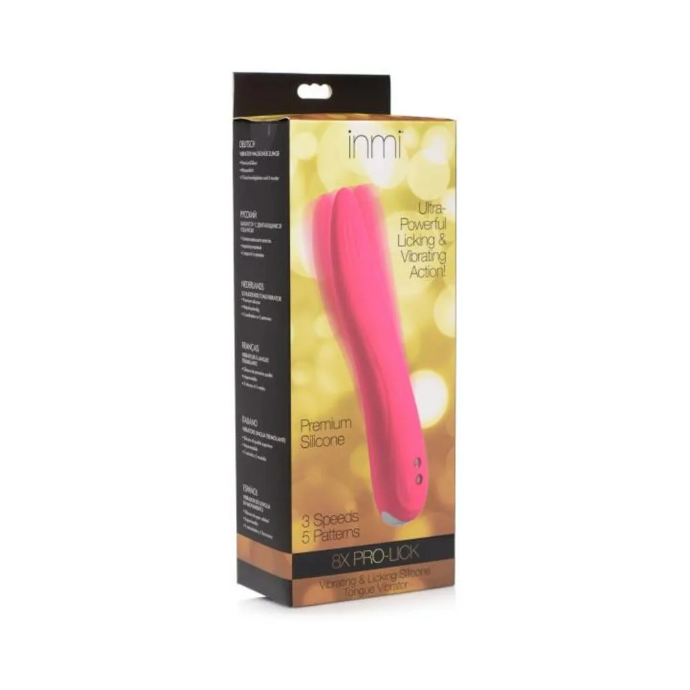 8x Pro-lick Vibrating & Licking Silicone Tongue Vibrator