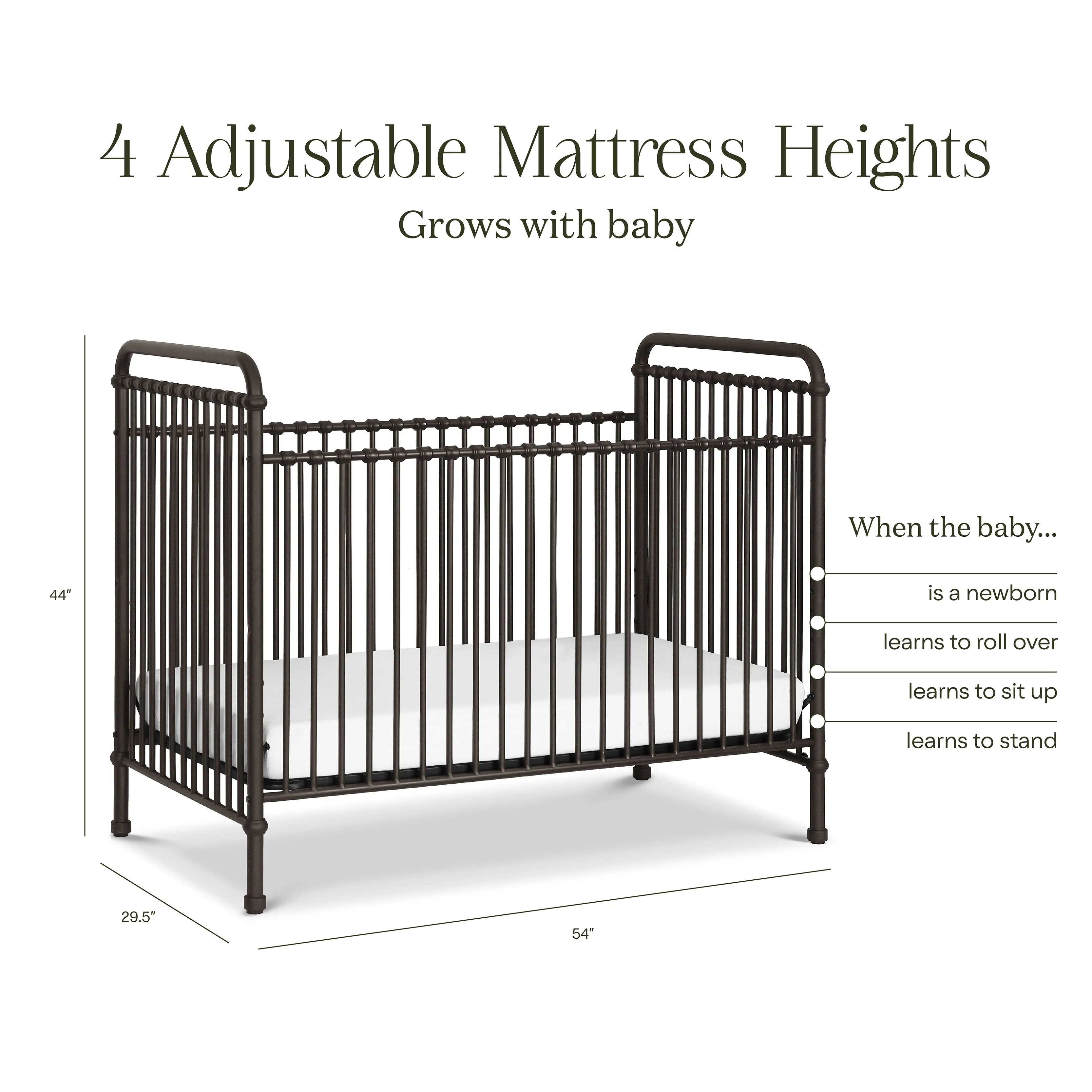 Abigail 3-in-1 Convertible Crib