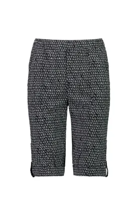 Acrobat Weave Rolled Short | Black/White