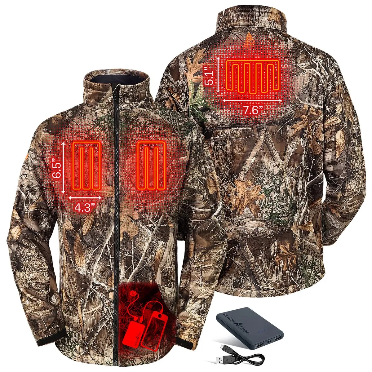 ActionHeat 5V Men's Battery Heated Hunting Jacket