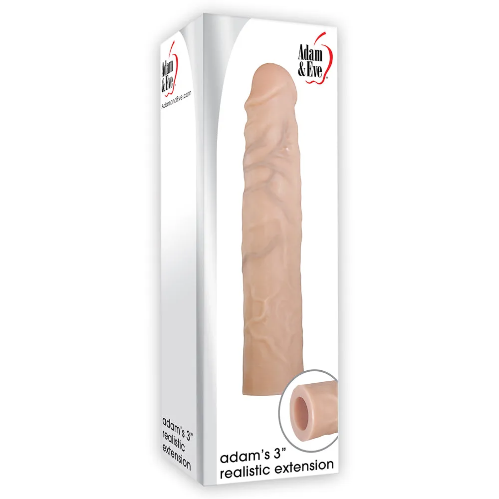 Adam & Eve Adam's 3" Realistic Penis Extension Sleeve