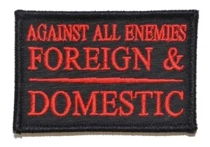 Against All Enemies Velcro Patch