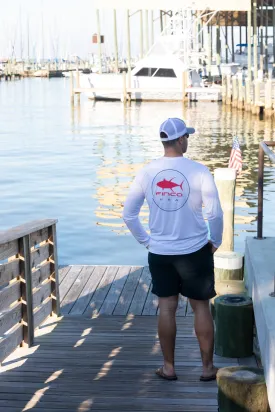 American Tuna Long Sleeve Performance in White