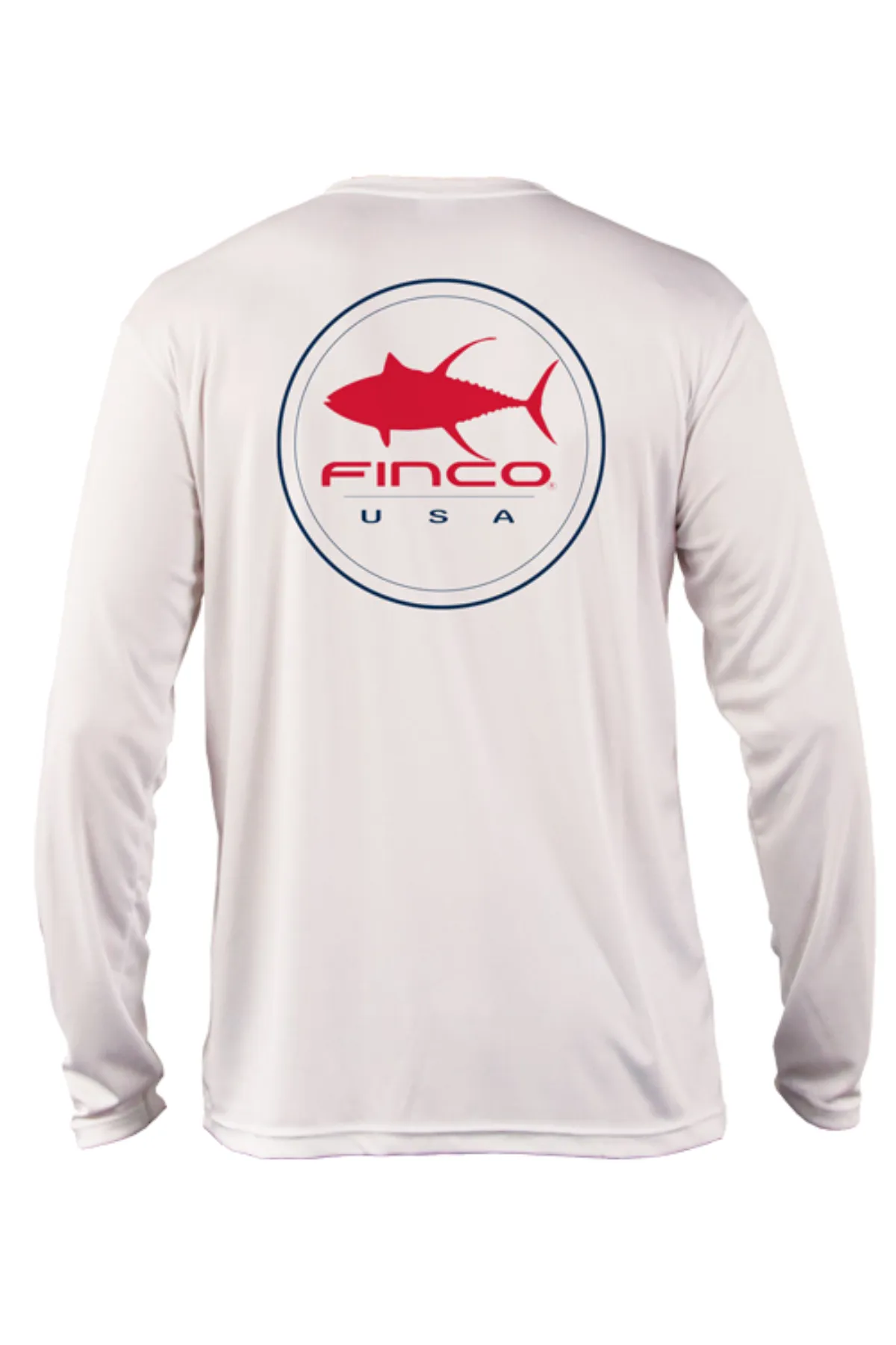 American Tuna Long Sleeve Performance in White