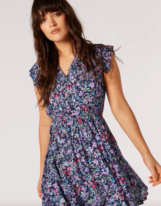 AP - Lilac floral mini-dress