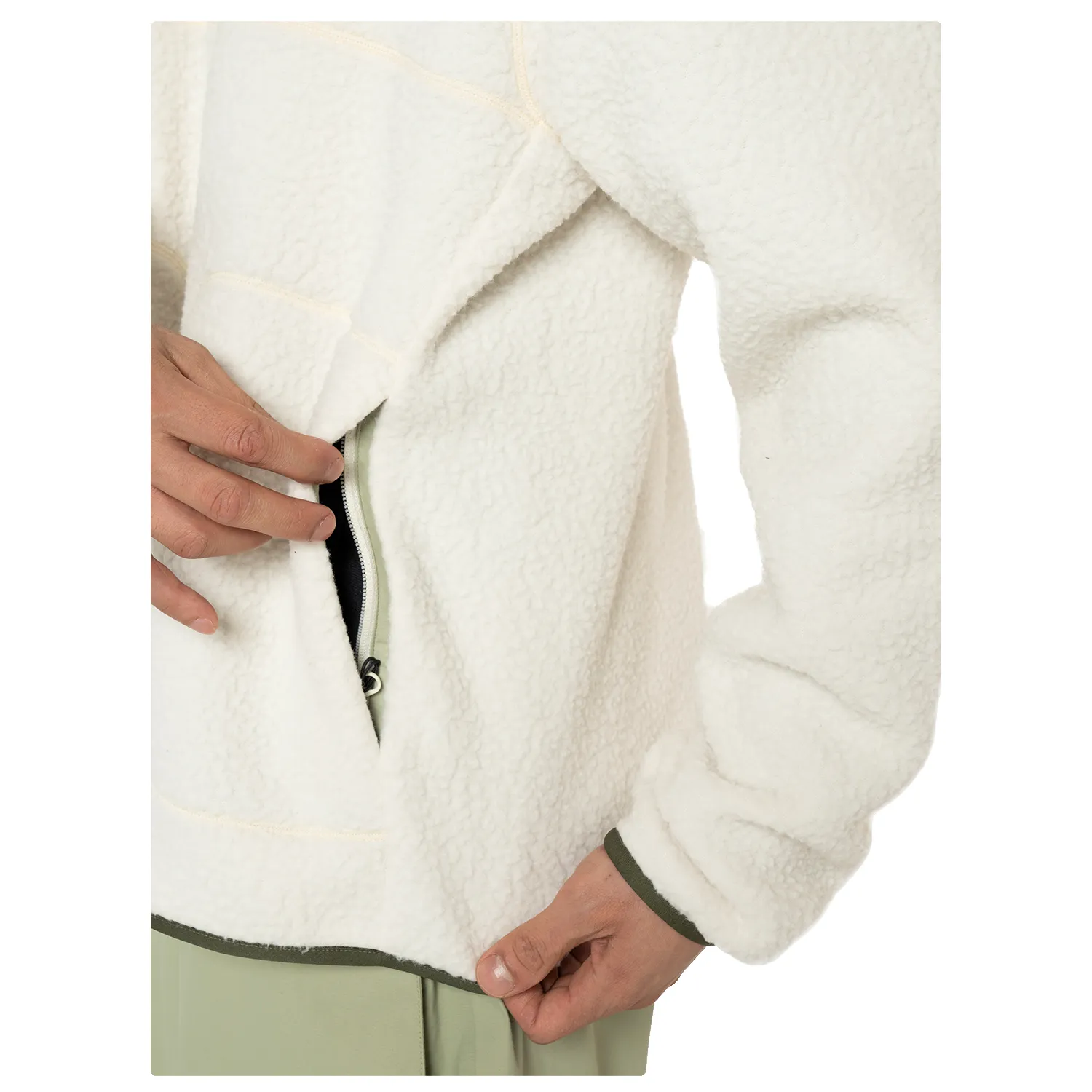 Armada Men's Kenlem Fleece Pullover 2025 Cream/Macha