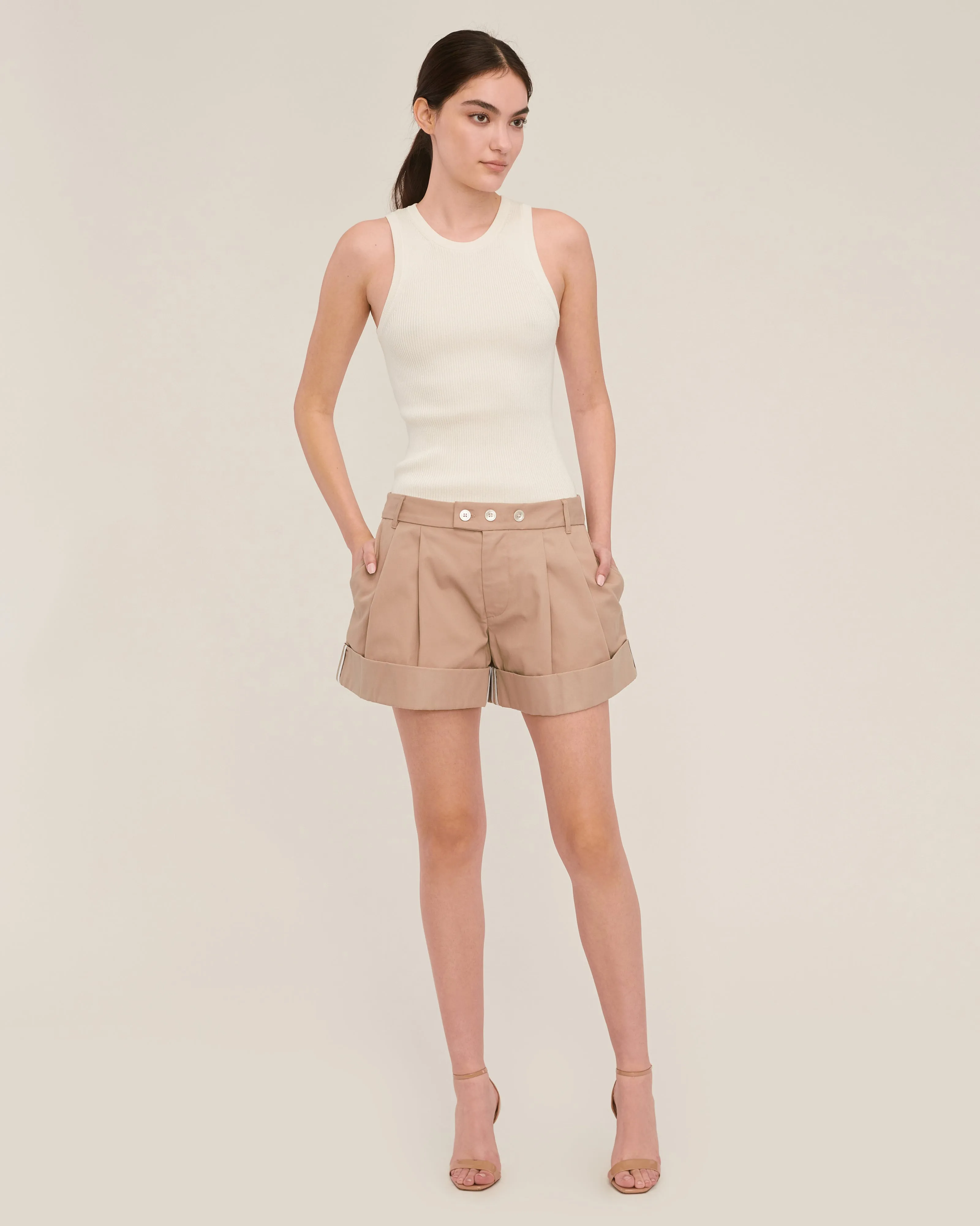 Bailey Pleated Chino Short