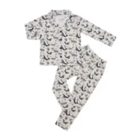 Bamberry x Kryz Long Sleeves Button Down PJ Set - Whale