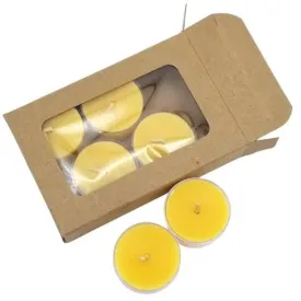 Beeswax Tealight Candles (Set of 6)