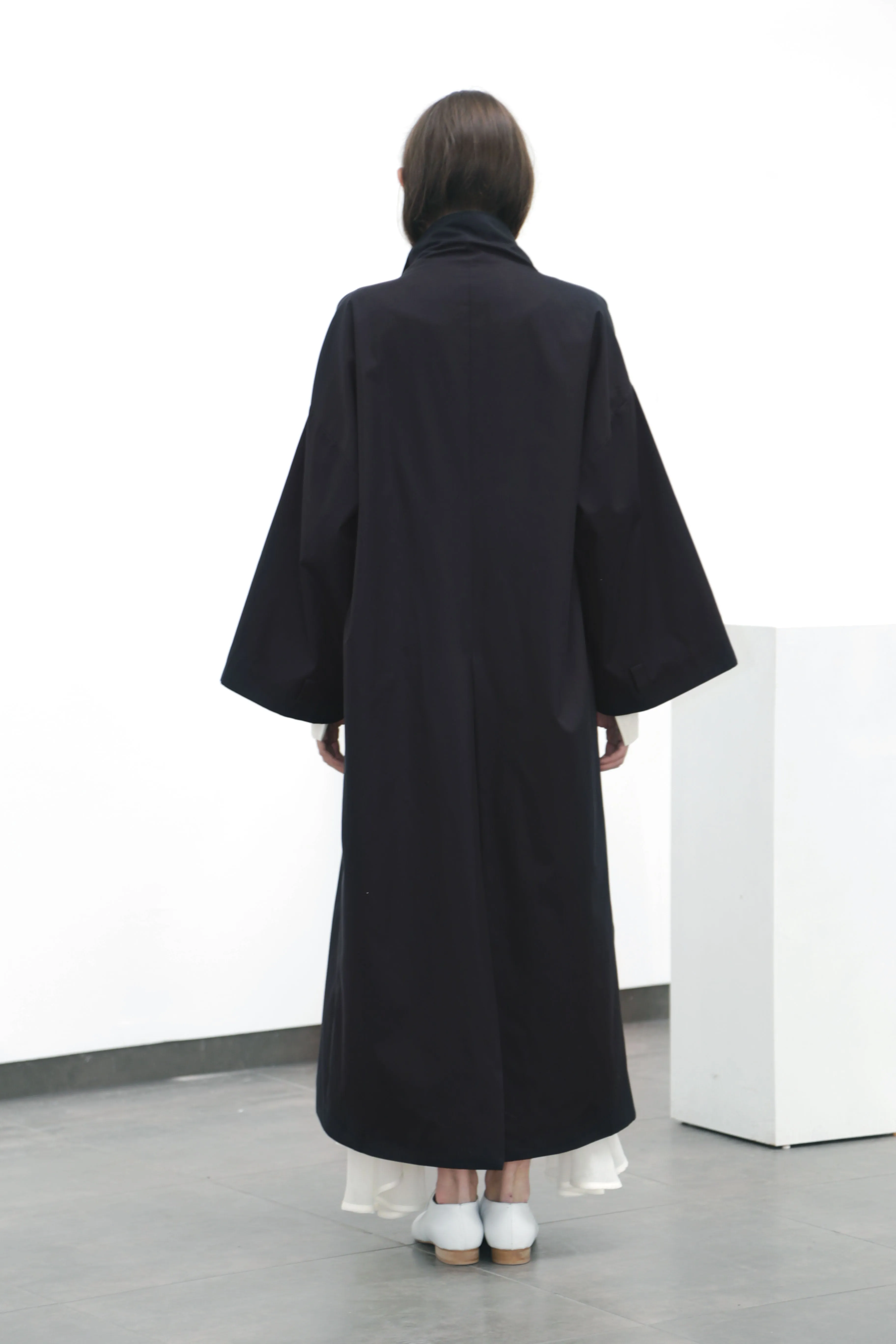 Black cotton coat (S)