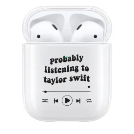 Black Probably Listening To Taylor Swift AirPod Case