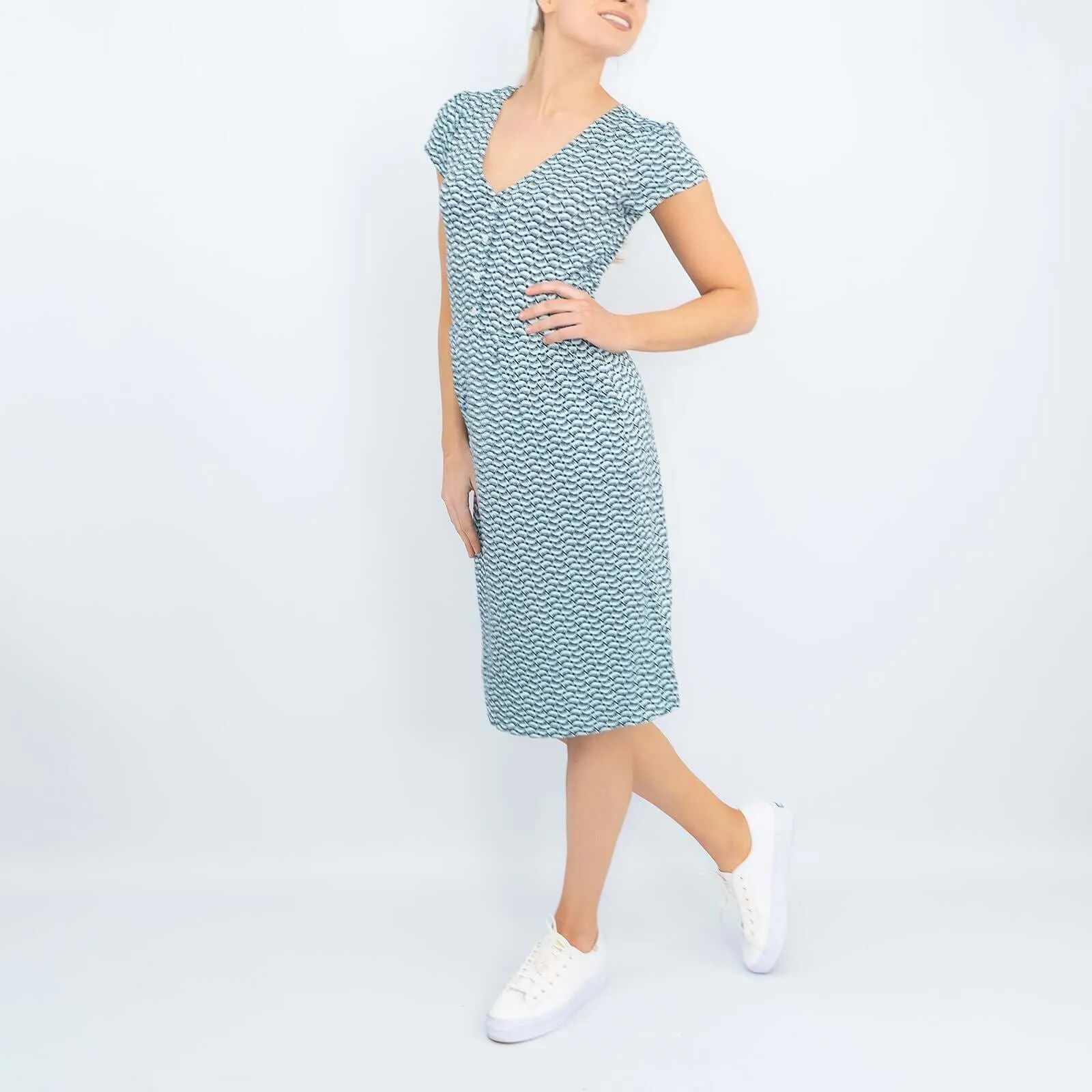 Boden Alberta Tuscan Sun Short Sleeve Jersey Dresses