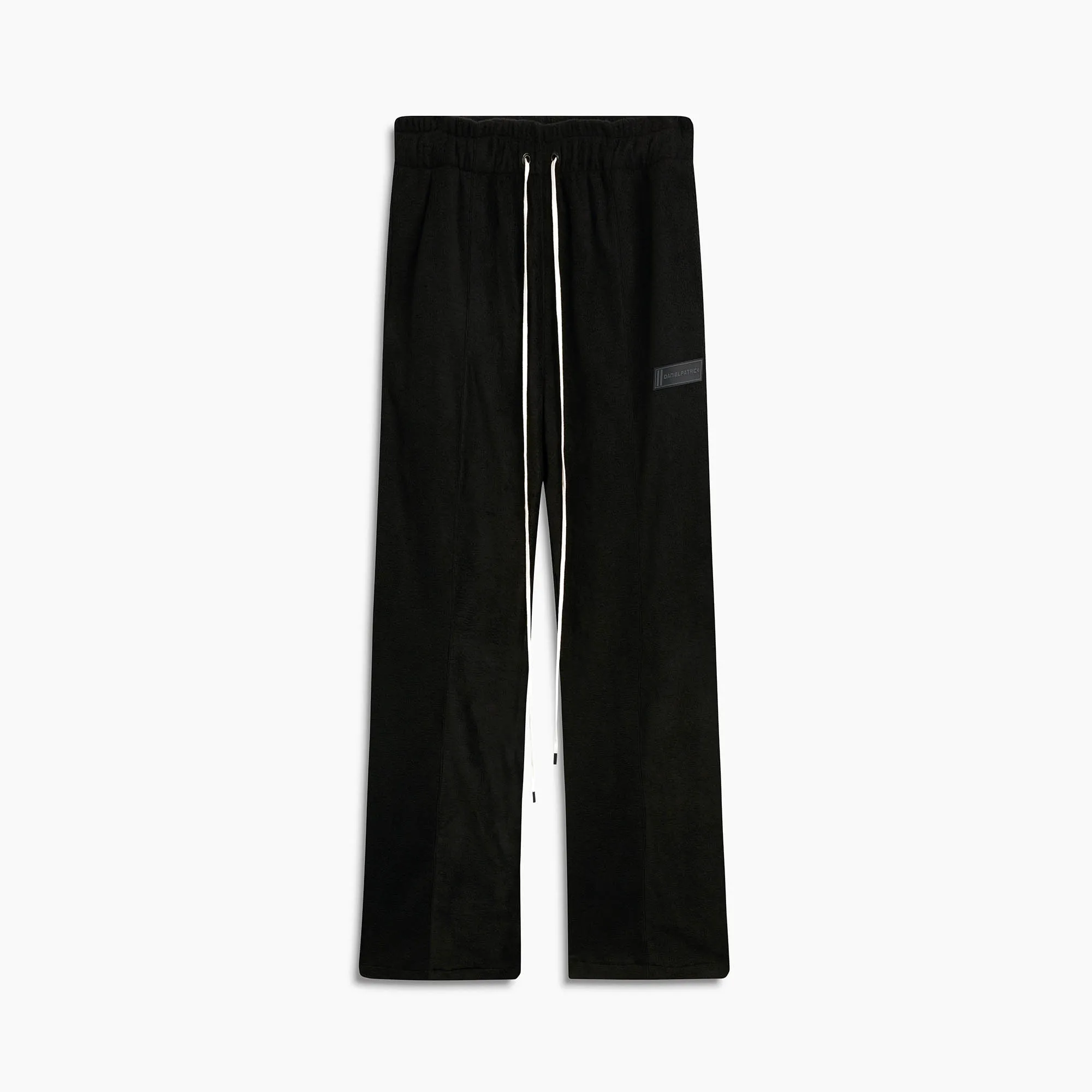 bootcut sweatpants / black polar