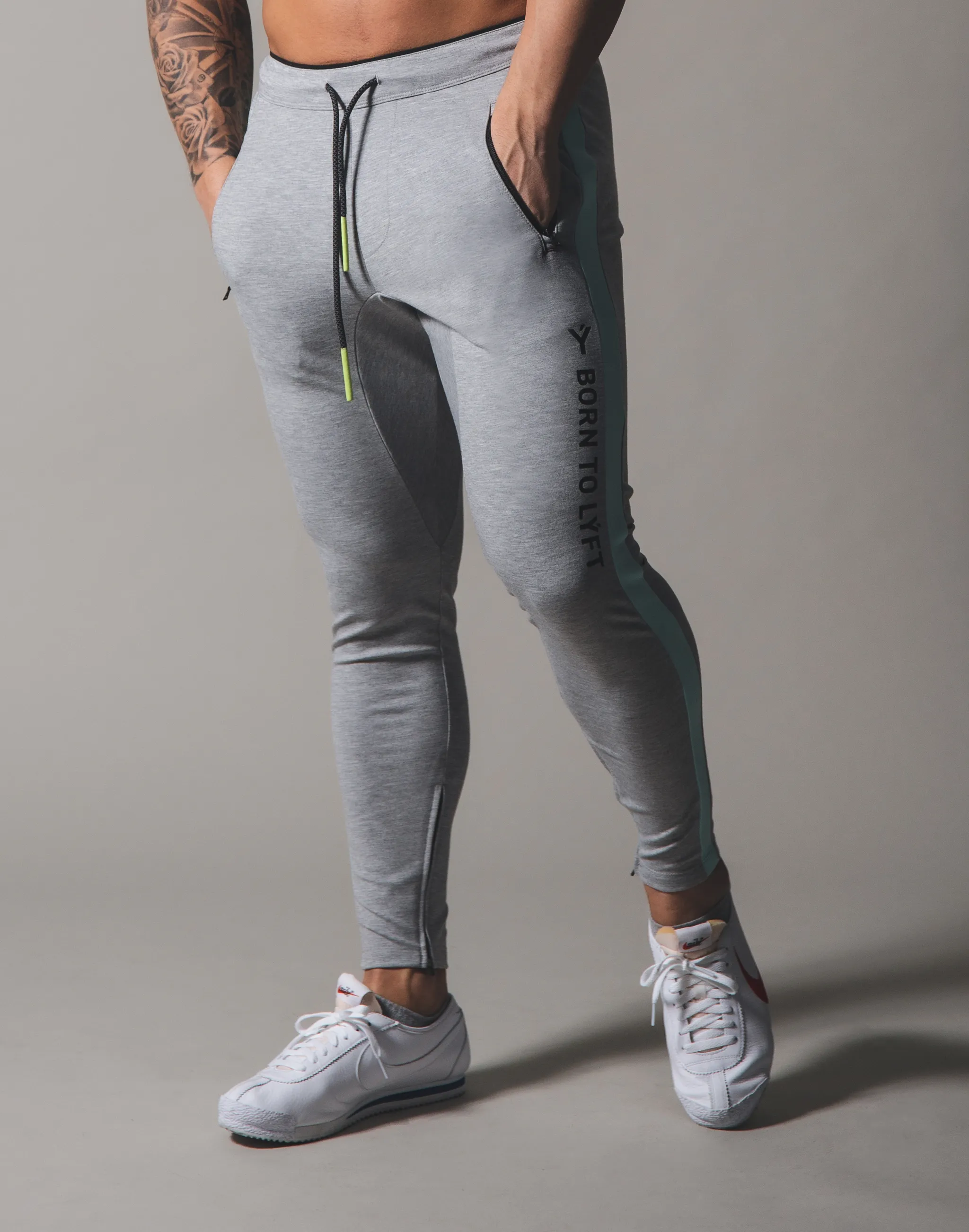 BORN TO LÝFT One Line Pants - Grey