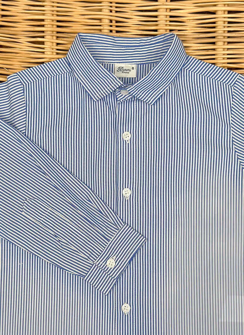 Boy's Striped Long Sleeve Shirt