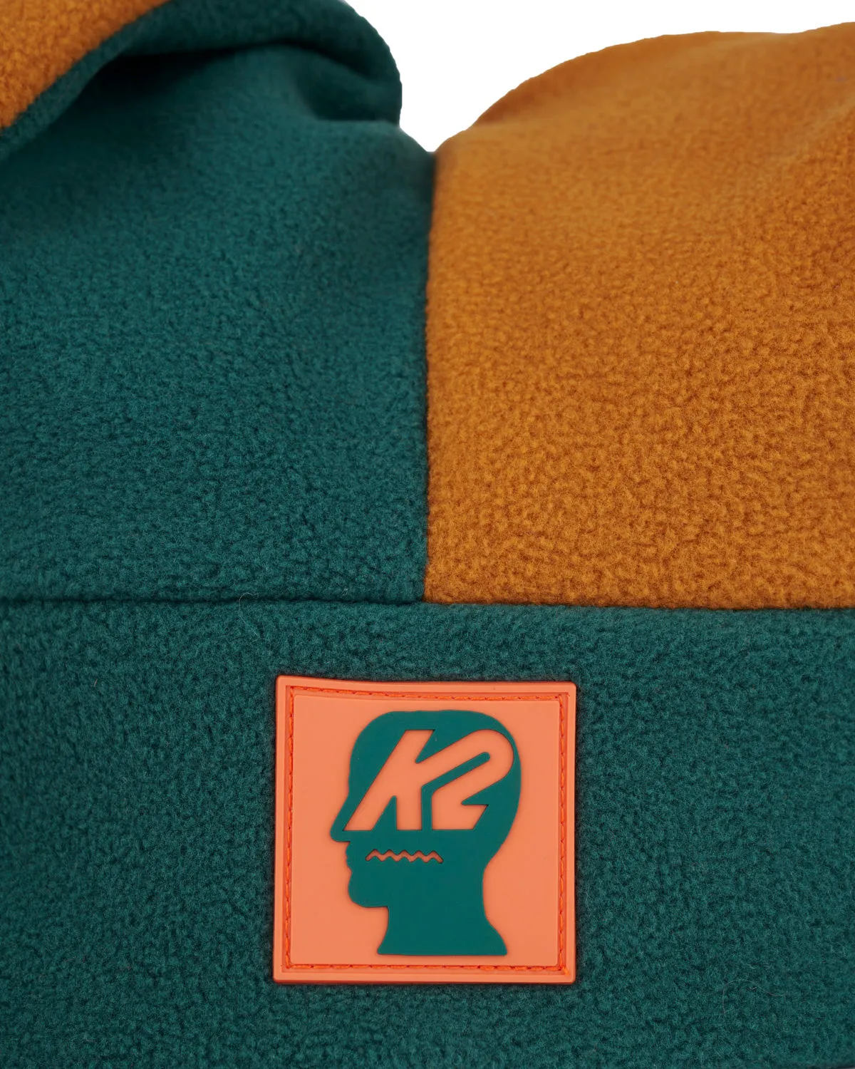 Brain Dead x K2 Polar Fleece Jester Beanie - Orange/Green