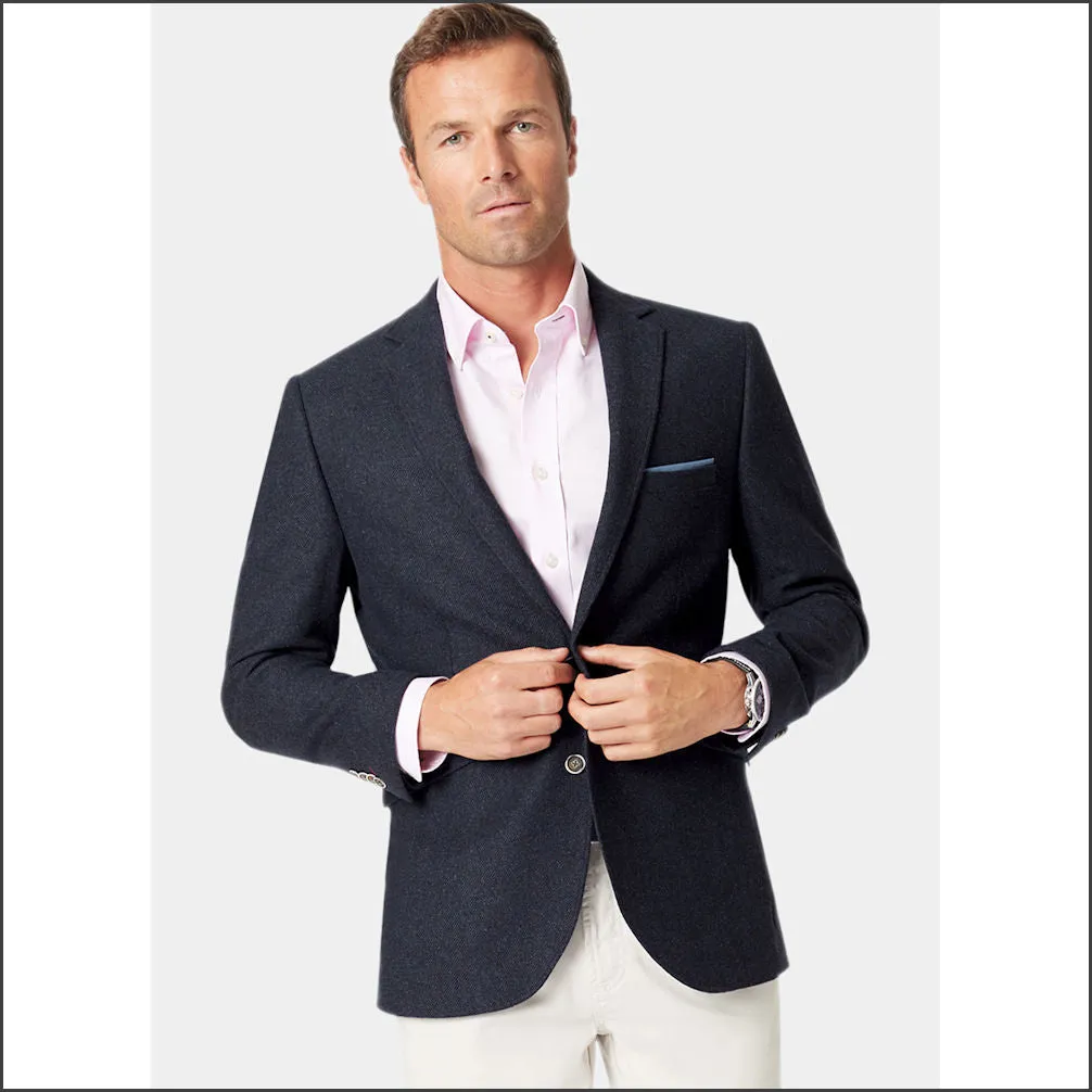 Premium Navy Blue Tyburn Jacket by Brook Taverner