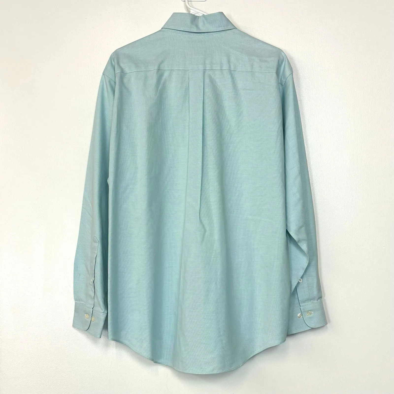 Brooks Brothers | Supima Cotton Button-Down Dress Shirt | Color: Mint Green | Size: M | Pre-Owned