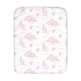 Burp Cloth Toile Pink