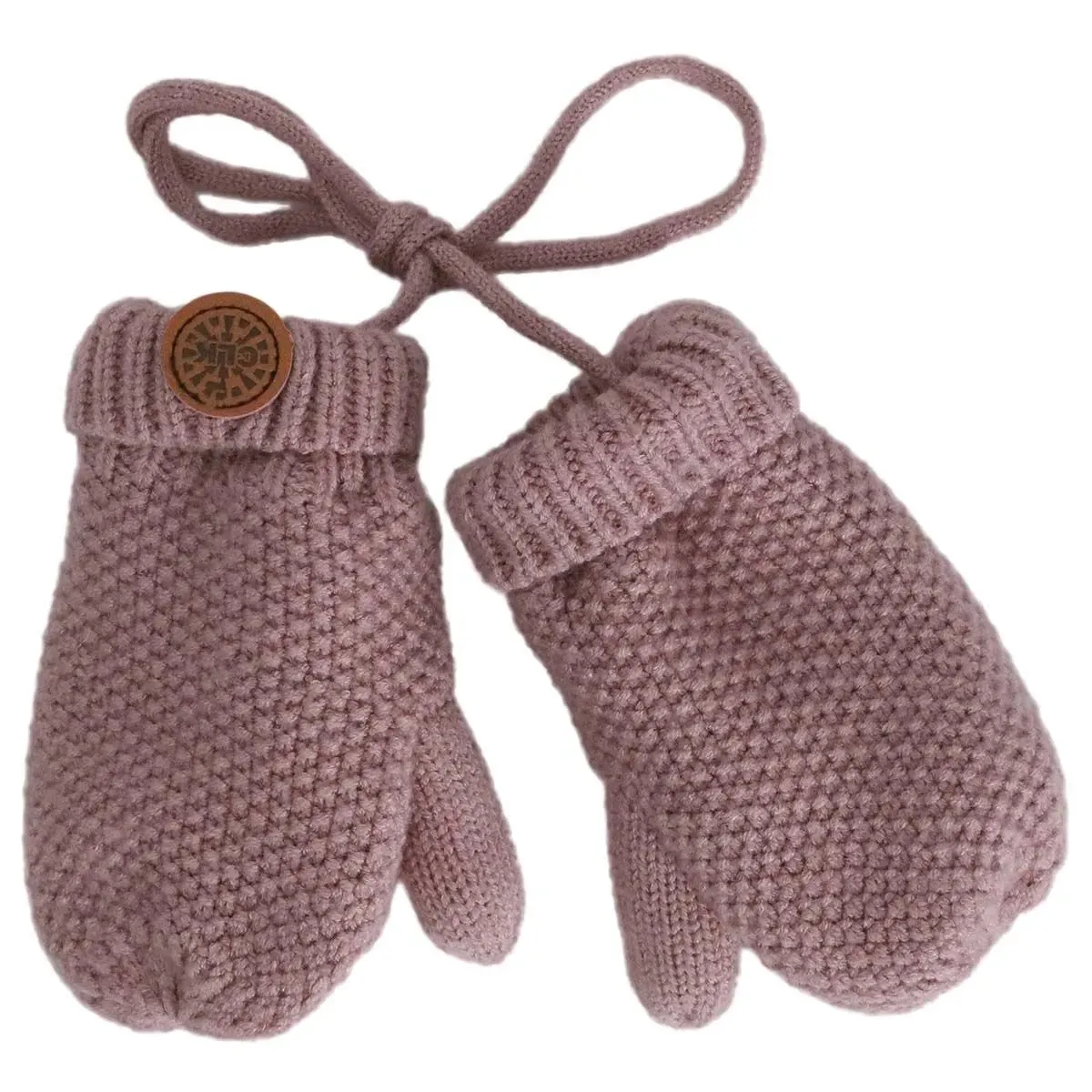 CaliKids Fleece Knit Soft Touch Mitten - Rose Cendre