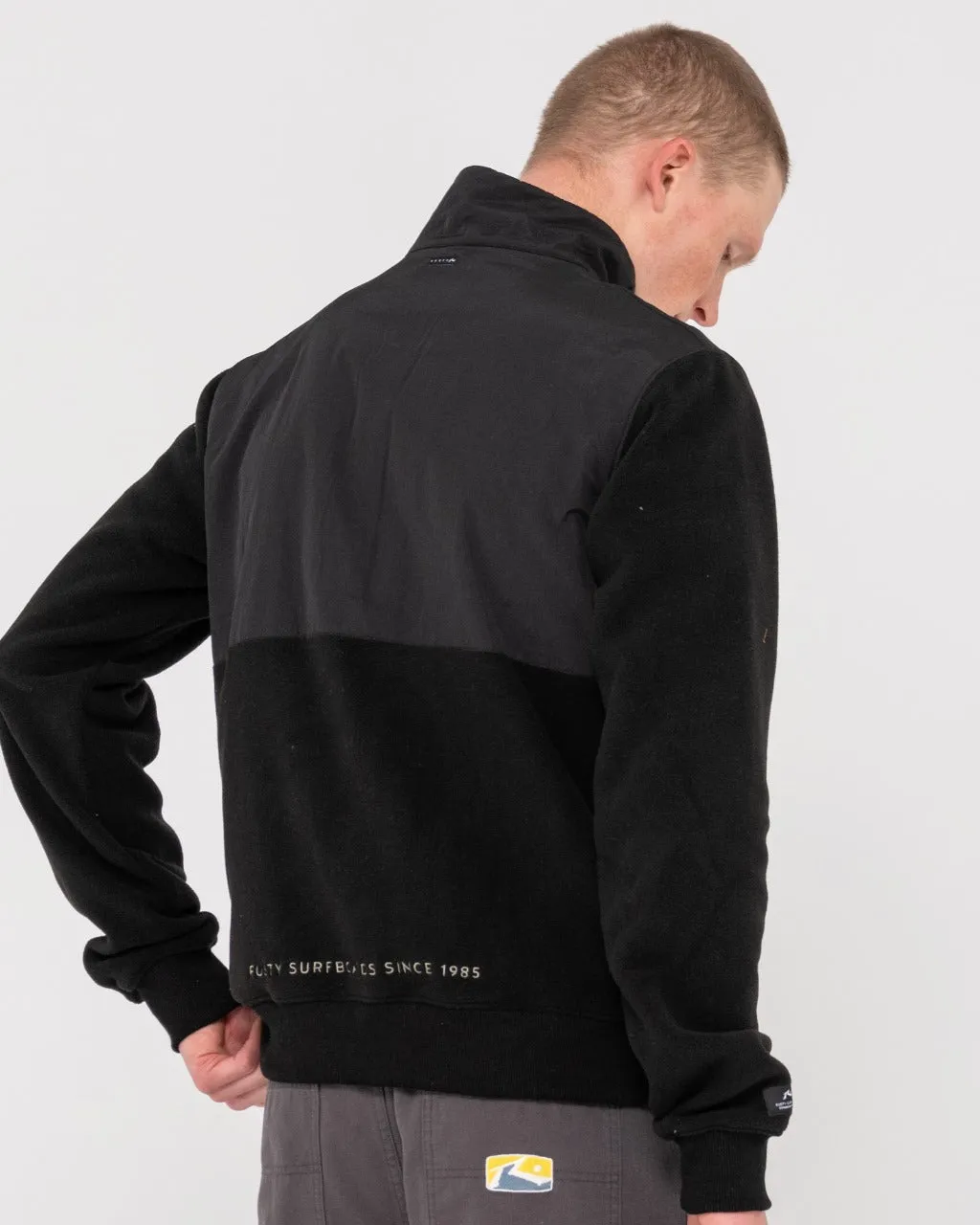 Campera Liviana Rusty Utility Polar Fleece Black