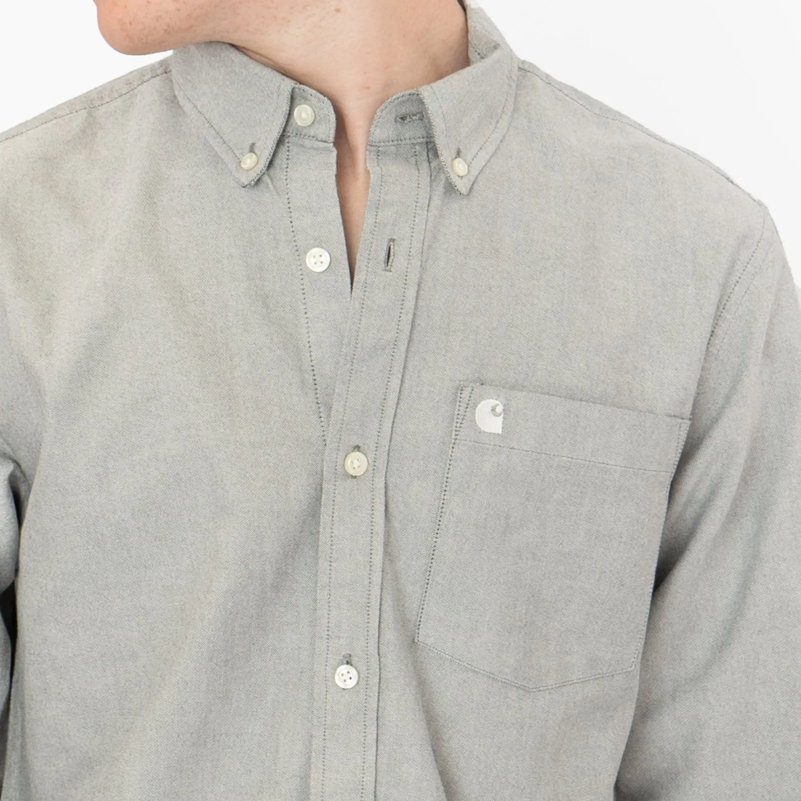 Carhartt WIP Men Oxford Shirt Long Sleeve Button-Up Tops