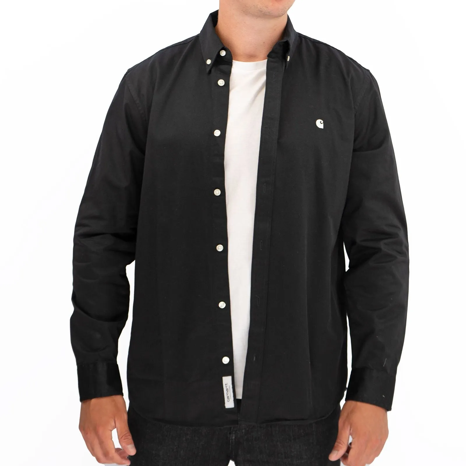 Carhartt WIP Mens Shirt Long Sleeve Madison Black