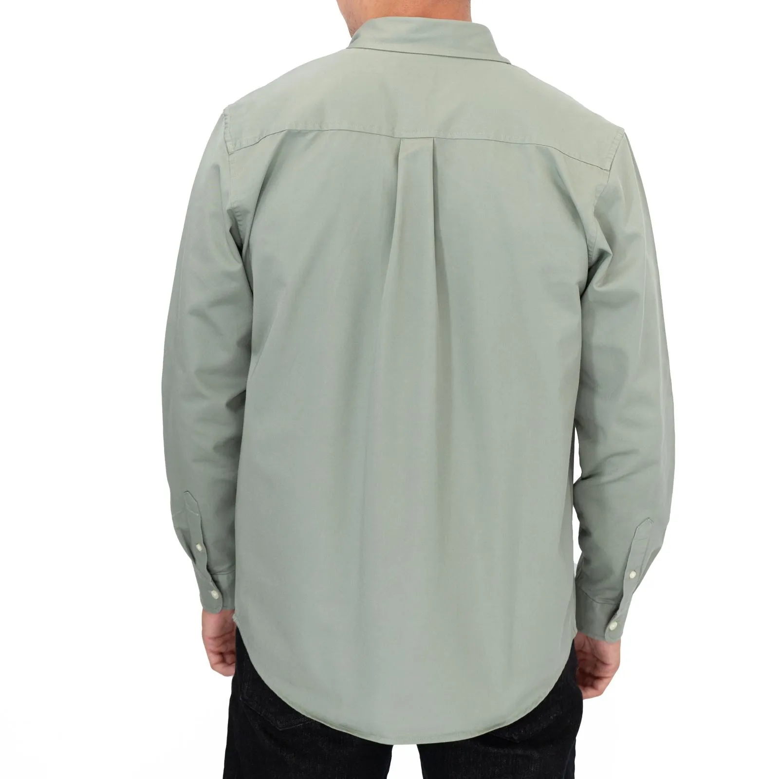 Carhartt WIP Mens Shirt Long Sleeve Madison Light Green