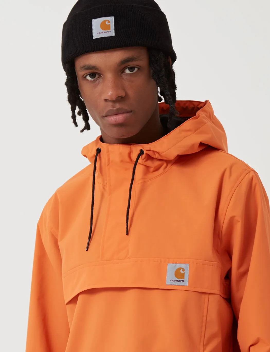 Carhartt-WIP Nimbus Half-Zip Jacket (Un-Lined) - Jaffa Orange