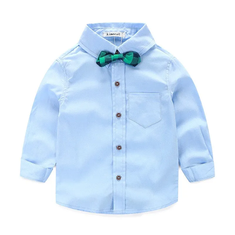 Children clothing gentleman kids clothes shirt vest pants and tie party boys clothing 3pcs/set