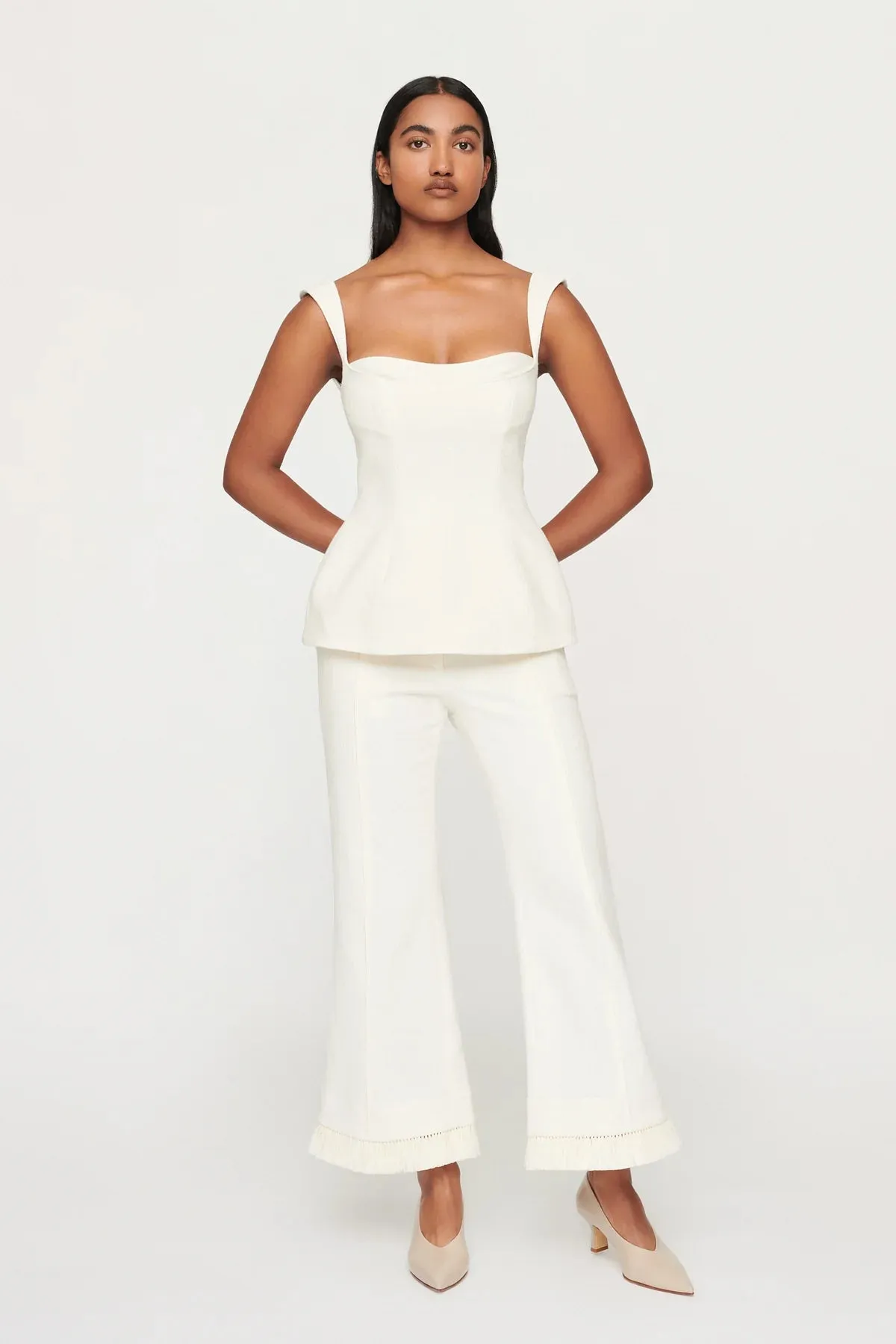 CLEA Parker Trouser, Off White