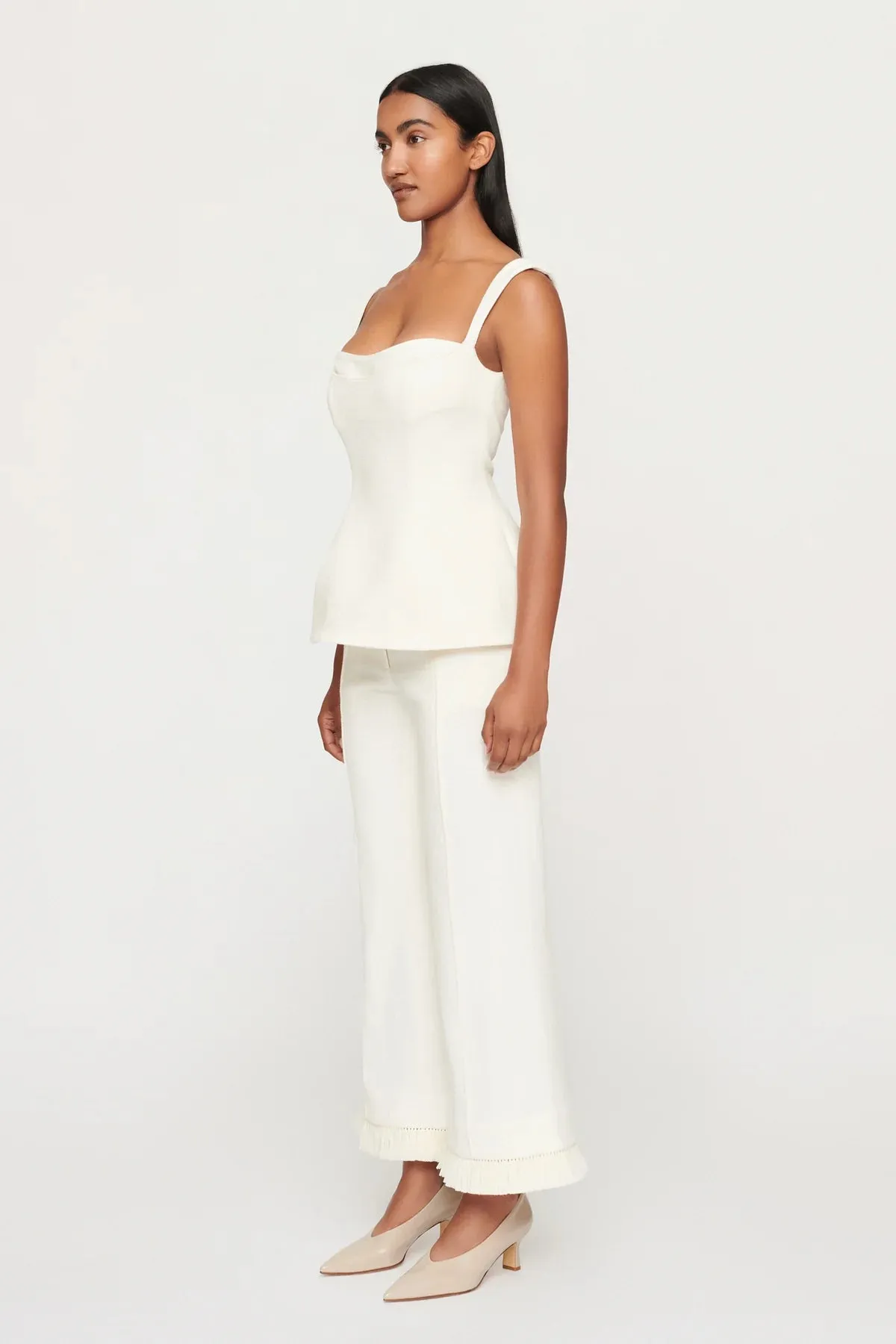 CLEA Parker Trouser, Off White