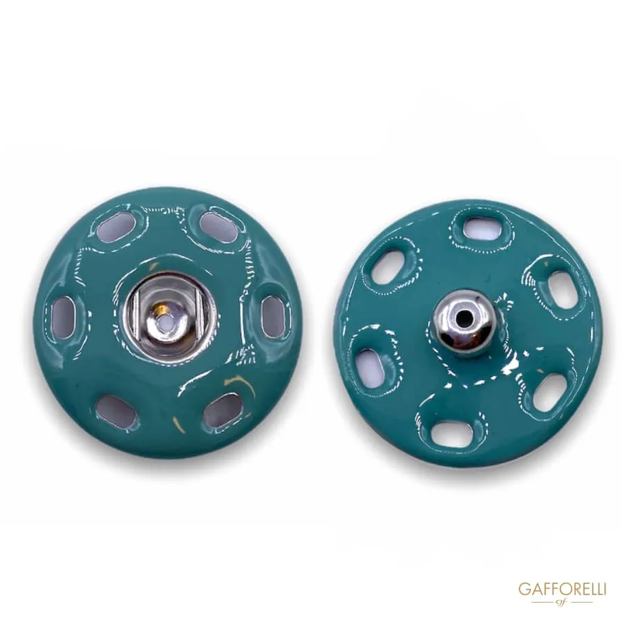 Colored Enameled Snap Button 8080 - Gafforelli Srl