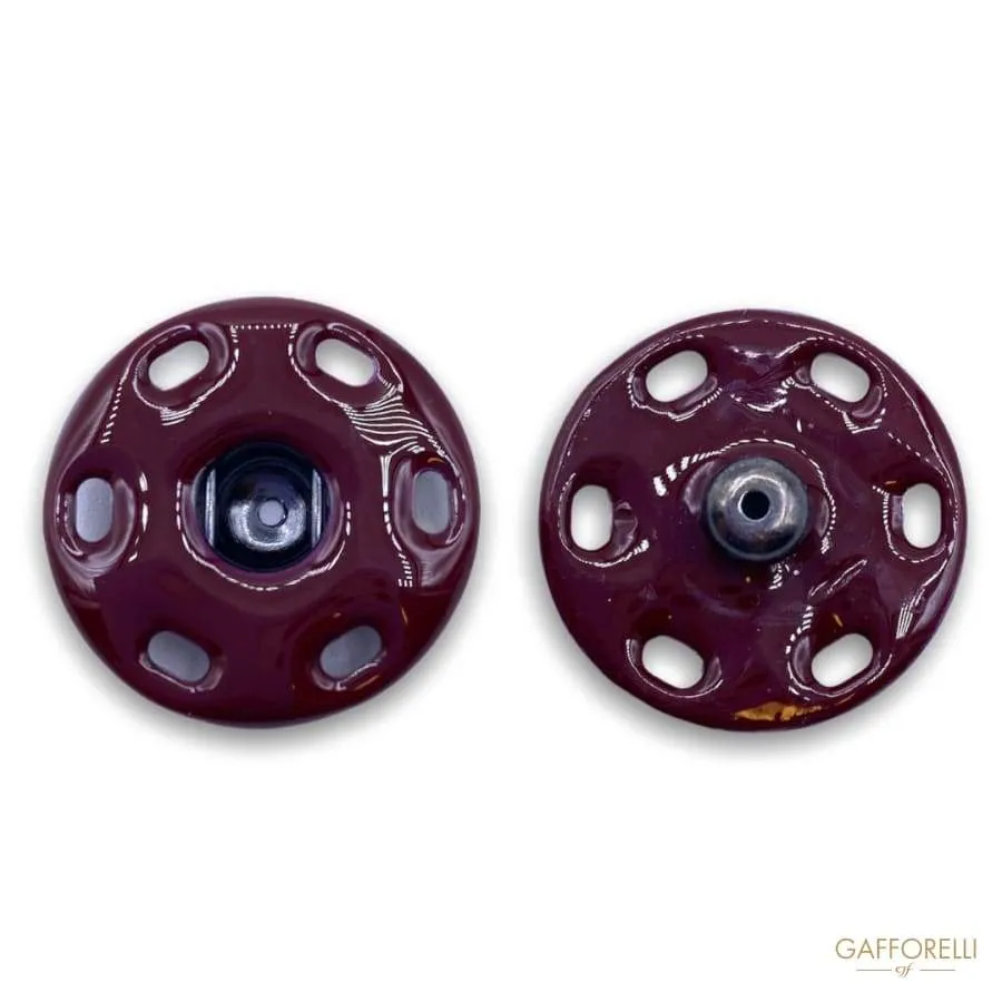 Colored Enameled Snap Button 8080 - Gafforelli Srl