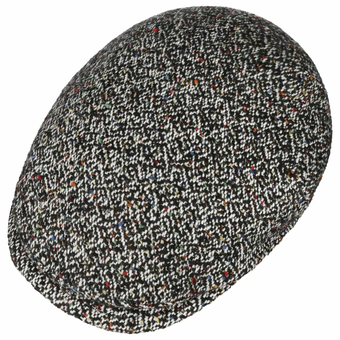 Colour Dots Wool Flat Cap by Borsalino