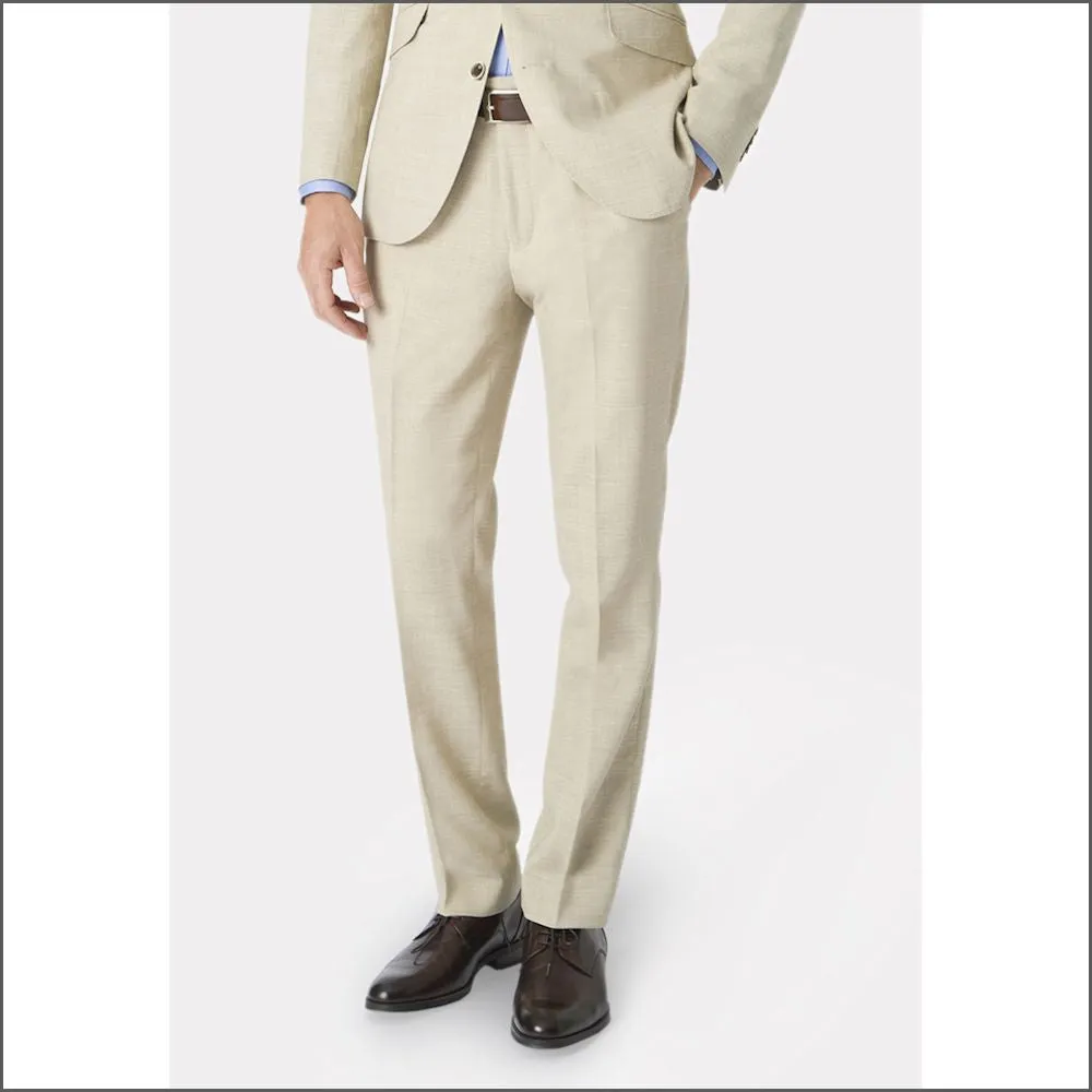 Constable Tailored Fit Natural Linen Mix Jacket from Brook Taverner>