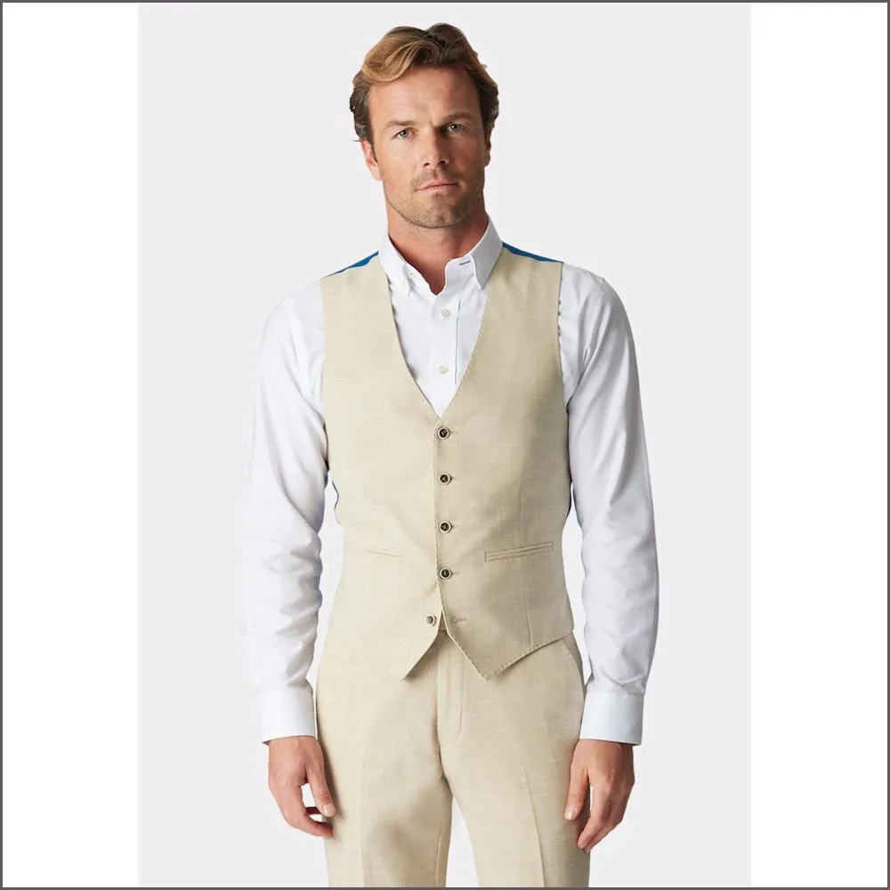 Constable Tailored Fit Natural Linen Mix Jacket from Brook Taverner>