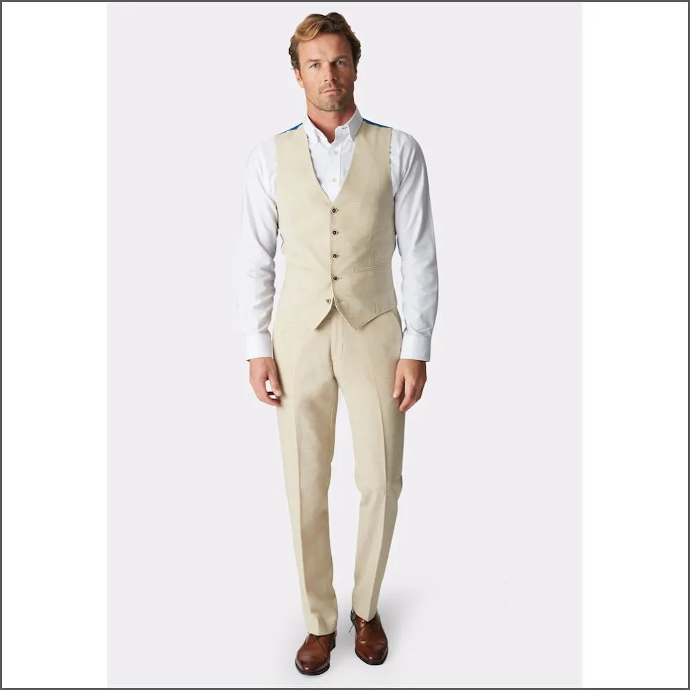 Constable Tailored Fit Natural Linen Mix Jacket from Brook Taverner>