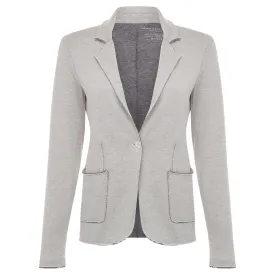 Cotton Cashmere Blazer - Light Grey