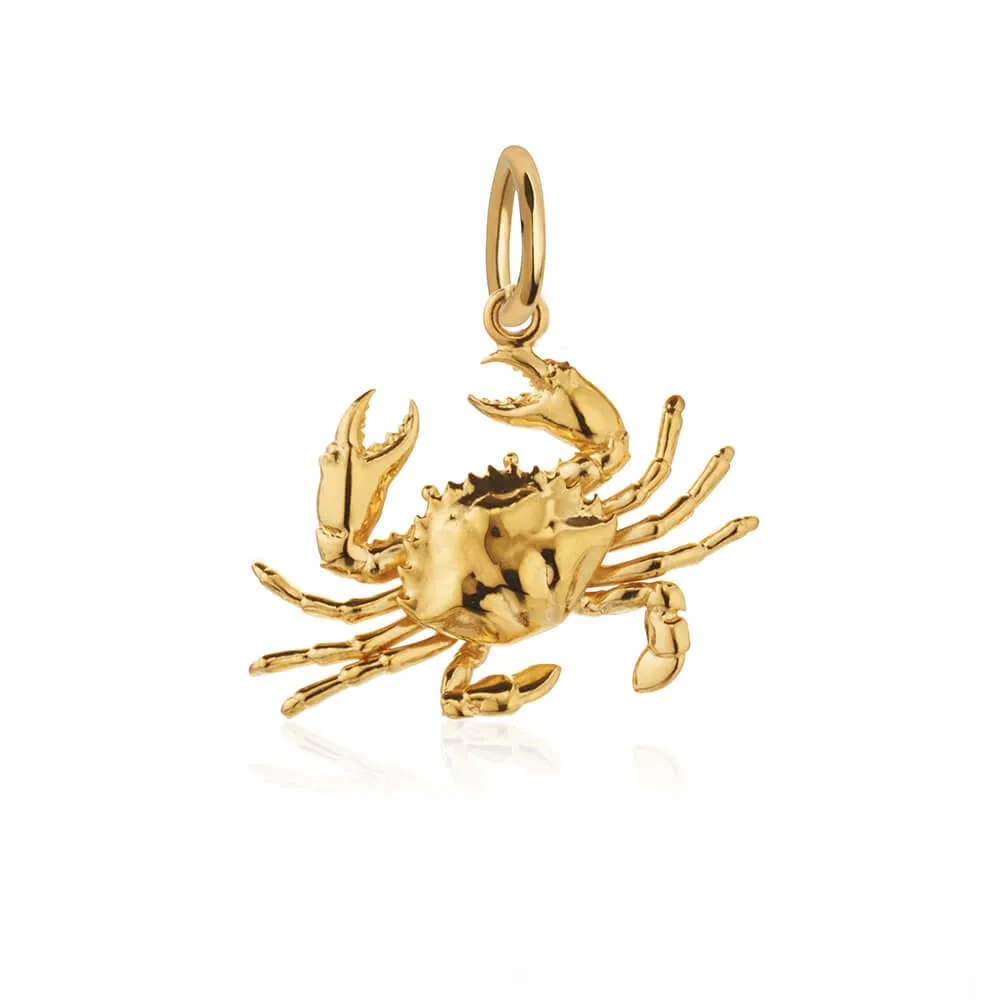 Crab Charm Gold