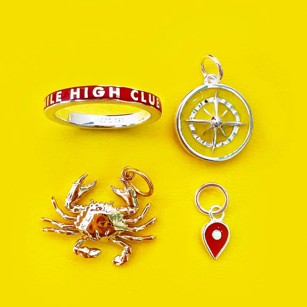 Crab Charm Gold